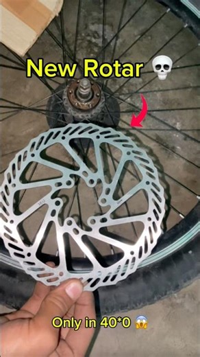 New Rotor Upgrade 🔥 Cycle Brake Power Test 😈 #shorts