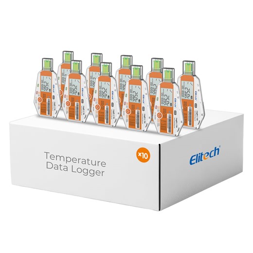 Elitech LogEt-1TH Single Use Temperature and Humidity Data Logger, Vaccine and Pharmaceutical Data Logger, Disposable Temperature Recorder for Vaccine and Pharmaceutical