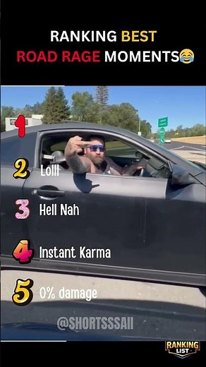 RANKING BEST ROAD RAGE MOMENTS😂pt2 #funny #roadrage