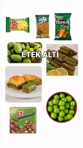 en iyi yiyeceklerin yeşil renkle olması