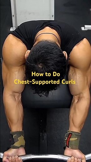 How to Do Chest-Supported Curls | Face-Down Curl Technique for Bigger Biceps #shots #workout #gym