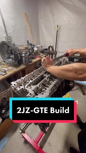 2JZ-GTE Build Part 2, Head stud installation can’t beat ARP! #fyp #jdm #2jz #projectcar #supra