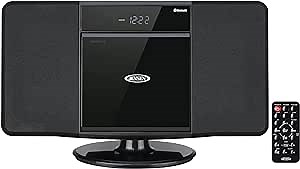 JENSEN JBS-300 Bluetooth Wall-Mountable Music System with CD Player and AM/FM Radio, JBS-230
