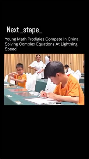 nextstap on Instagram: "These child prodigies can solve math equations faster than technology can! 🤖 The young math geniuses are competing in a lightning-fast mental math tournament, solving complex equations entirely in their heads. Years of relentless focus and training allow them to achieve what feels almost superhuman, proving that discipline and passion can push human potential beyond the limits of technology! Love Learning? Follow @next_stape_ #motivation #math #education #inspiration #We