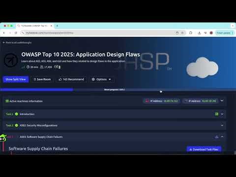OWASP Top 10 2025 Application Design Flaws Tryhackme Full Walkthrough 2026