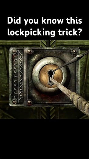 NOT MANY PEOPLE KNOW ABOUT THIS LOCKPICKING TRICK🤫#skyrim #gaming #ps5 #games #elderscrolls
