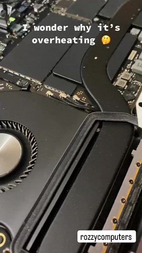 When a laptop's heat sink becomes clogged with dirt and dust, it...