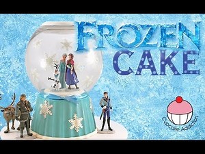 FROZEN Snow Globe Cake! Disney Frozen Fever Princess Cake with Anna, Olaf, Elsa and the whole gang!
