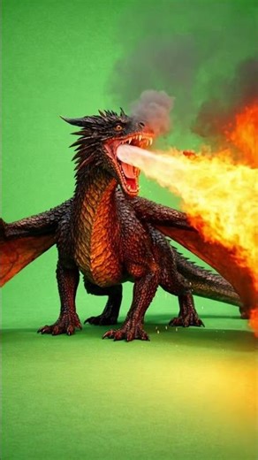 Dragon Roar Sound Effect (Green Screen) 🐉 Real Dragon SFX