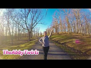 Horizontal One Spin - Beginner Baton Twirling - How to Twirl a Baton - Twirling Tutorial