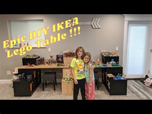 Epic DIY Lego ® Table and Storage Unit Using Ikea ® Trofast ® bins!