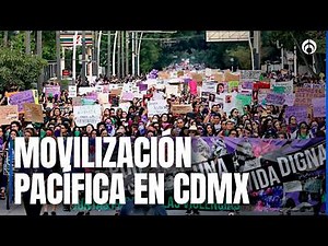 8M en CDMX: miles de mujeres marchan por justicia y seguridad en una movilización pacífica