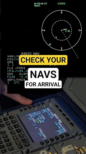 A320 FMS Arrival Setup - RAD NAV Entry