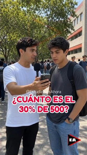 Cuánto es el 30% de 500? Porcentajes fáciles ‼️💯 #matematicas #maths #matemática (▶3729)