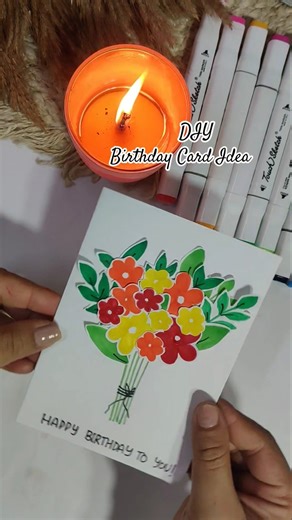 Quick and simple birthday gift ideas 💐 #birthdaygift #birthdaycard #birthdaycardideas #quickandeasy