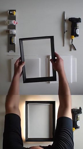 DIY Shadow Box Frame Build | Satisfying Foam Board Time-Lapse