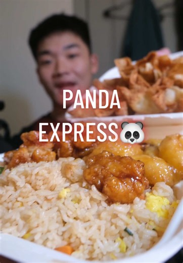Panda Express honey walnut shrimp🔥 #mukbang #asmr #asian #pandaexpress
