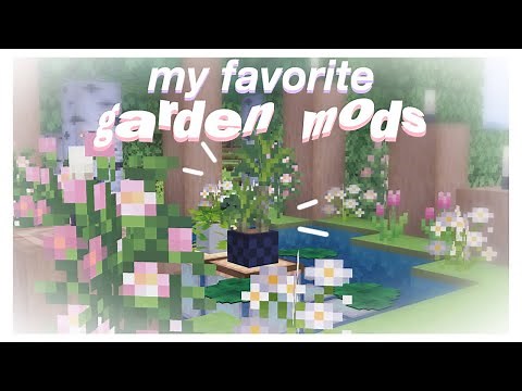 my favorite garden/floral mods for minecraft pe 🌸🌱🦋 [best aesthetic mcpe]