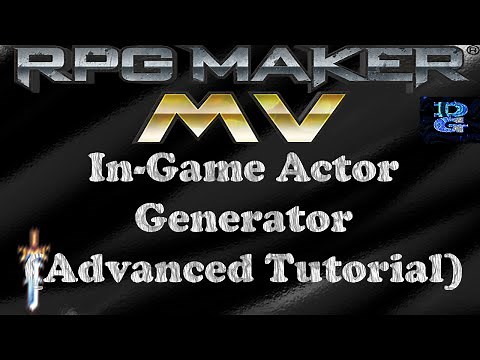 RPG Maker MV In-Game Actor Generator Advanced Tutorial