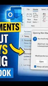 How to open attachments without always asking in outlook