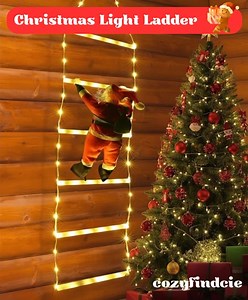 Christmas LED Santa Claus Climbing Ladder Light – Multi-color, USB Powered, 8 Flashing Modes, Home, Tree, Wall & Window Decoration - Etsy UK