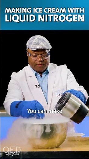 How to make Ice Cream with Liquid Nitrogen #QEDwithDrB #IceCream #science