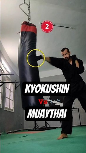 🔥​Kyokushin Combo vs Muaythai| Analyzed in 3 Steps! 🥋🥊 #martialarts #kyokushin #karate #muaythai