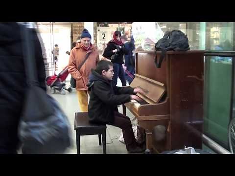 11 year old George Harliono playing La Campanella at the Train Station