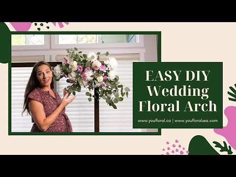 Easy DIY Wedding Floral Arch