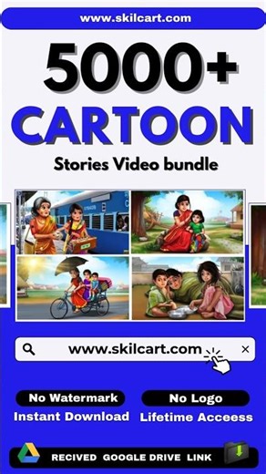 5000 Cartoon Stories Video Bundle Free Download | How To Download Cartoon Video Bundle #shorts