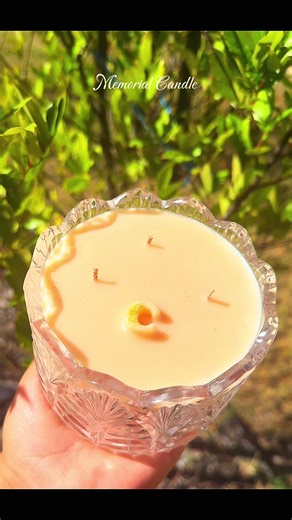 Made this memorial candle for one of my besties ♥️🕯️ #candle #memorial #candlemaking