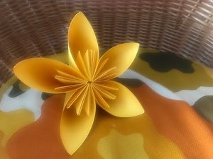 DIY Origami Bloem lente knutsel vouwen