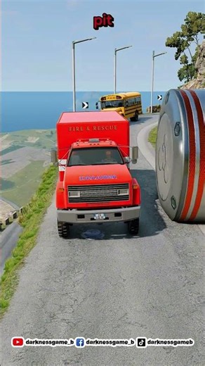 Today’s challenge can these cars and the ambulance van survive the giant pit and deadly bollards?😳🚑💥