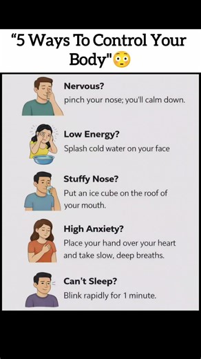 “5 Ways To Control Your Body"😳
