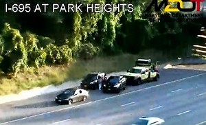 CAUGHT ON CAM: A person has been taken into custody on I-695. The incident was first called out as a crash on the outerloop near Stevenson Road. Right now, the right shoulder is blocked. It is not causing delays. We will bring you the latest developments as they become available. | WMAR-2 News Baltimore