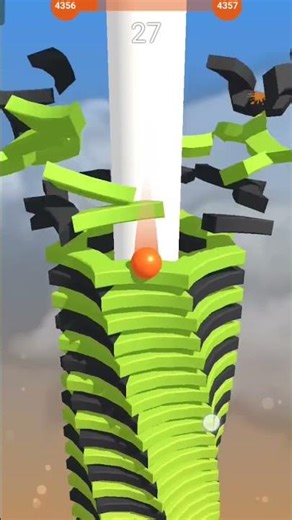 Stack ball green tiles Crashed platform Gameplay #stackballsolution #stackballlive #gameplay