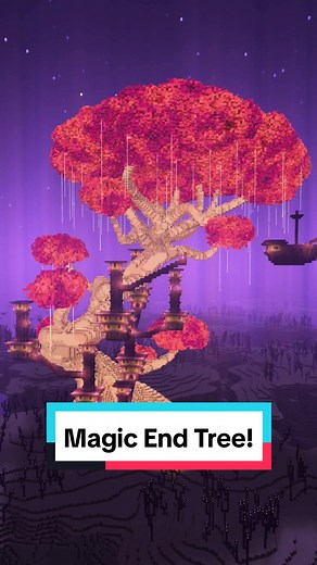 Magic End Tree Build in Minecraft