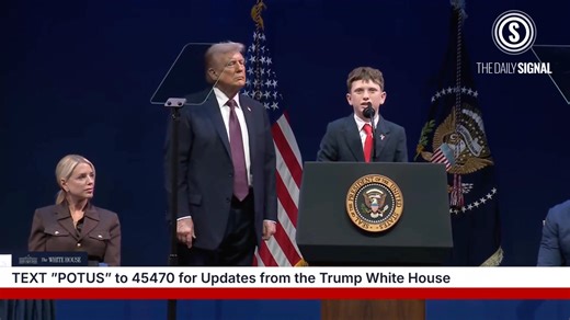 7.4K views · 365 reactions | NOW: President Trump invites a young boy named Shane to the podium to share about his experience of having to read a book about transgenderism to a kindergartner last year when he was in fifth grade. "I believe kids like me should be able to live our faith at school without being forced to go against what we believe." | The Daily Signal | Facebook