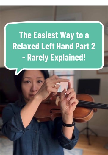 Rarely explained: the simplist way to establish a natural left-hand frame! #violin #小提琴 #violinlessons #violinbeginner #violinteacher @wen.qian.violin