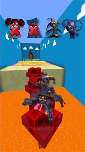 Poppy Playtime Chapter 5 VS Characters Challenge 😱 (Part 5) #shorts #minecraft #poppyplaytime