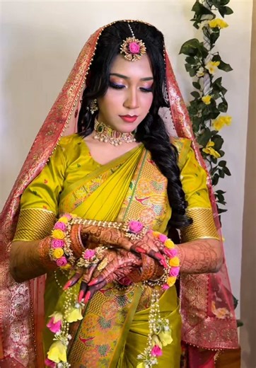 South Indian Bride's Haldi Look