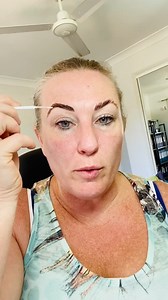 Doing the brow tint