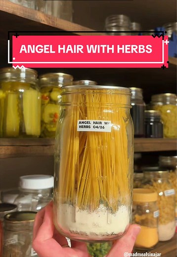 Homemade Pasta Roni Angel Hair with Herbs Meal Prep