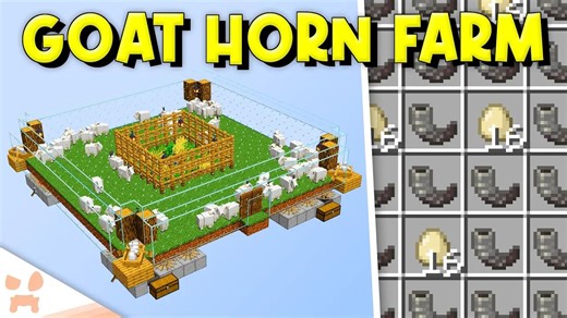 MINECRAFT'S BEST GOAT HORN FARM! - Easy, Auto, Efficient, Bedrock + Java 0016
