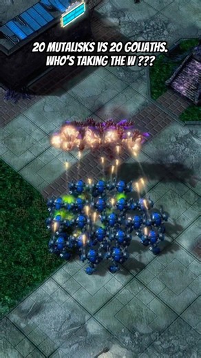 20 Mutalisks vs 20 Goliaths! | SC2.BattleRumble #rts #starcraft2 #스타크래프트2 #sc2