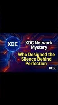 XDC Network Mystery｜Who Designed the Silence Behind Perfection #XDC