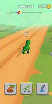 🎮 Dino Ninja Race Stage #279 🦖👑 #shorts #mobilegame #trex