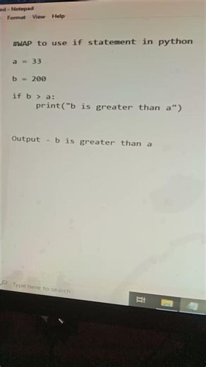 if statement python #pythonprogramming #viral #shorts #python #programming #coding #computer