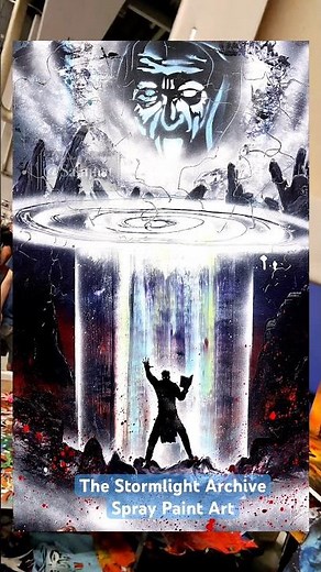 You cannot have my pain - Stormlight Archive Spray Paint Art #stormlightarchive #cosmere #spraypaint