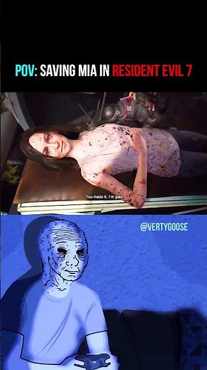 POV: Saving Mia VS Zoe In Resident Evil 7: Biohazard (Nostalgia) #shorts #residentevil